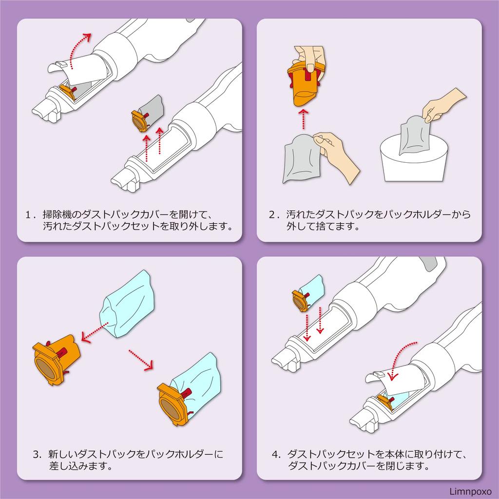 Limnpoxo 25 Piece Set Vacuum Cleaner Paper Dust Pack Vacuum Cleaner Paper Pack for Iris Ohyama Compatible with Cleaners Dust Pack Replacement Paper