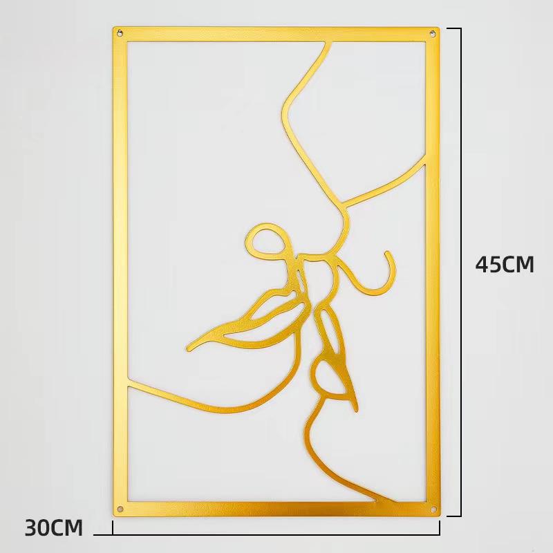 Metal Wall Painting Iron Wall Hanging Decoration Nordic Woman Silhouette Home Decor Macrame Wall Ledges Living Room Decor Gift