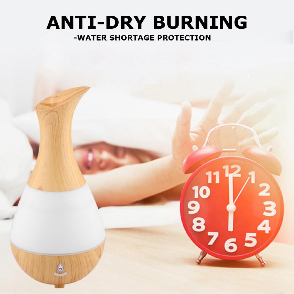 Umidificatore d'Aria Bluetooth USB DC 5V Diffusore di Oli Essenziali Finitura Legno per Aroma Aromaterapia Lampada Notturna LED a 7 Colori
