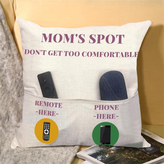 

Креативная квадратная наволочка с карманом для хранения, домашняя декоративная наволочка с дистанционным управлением для хранения телефона