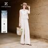 Women's Linen Blend Sleeveless Two-Piece Set