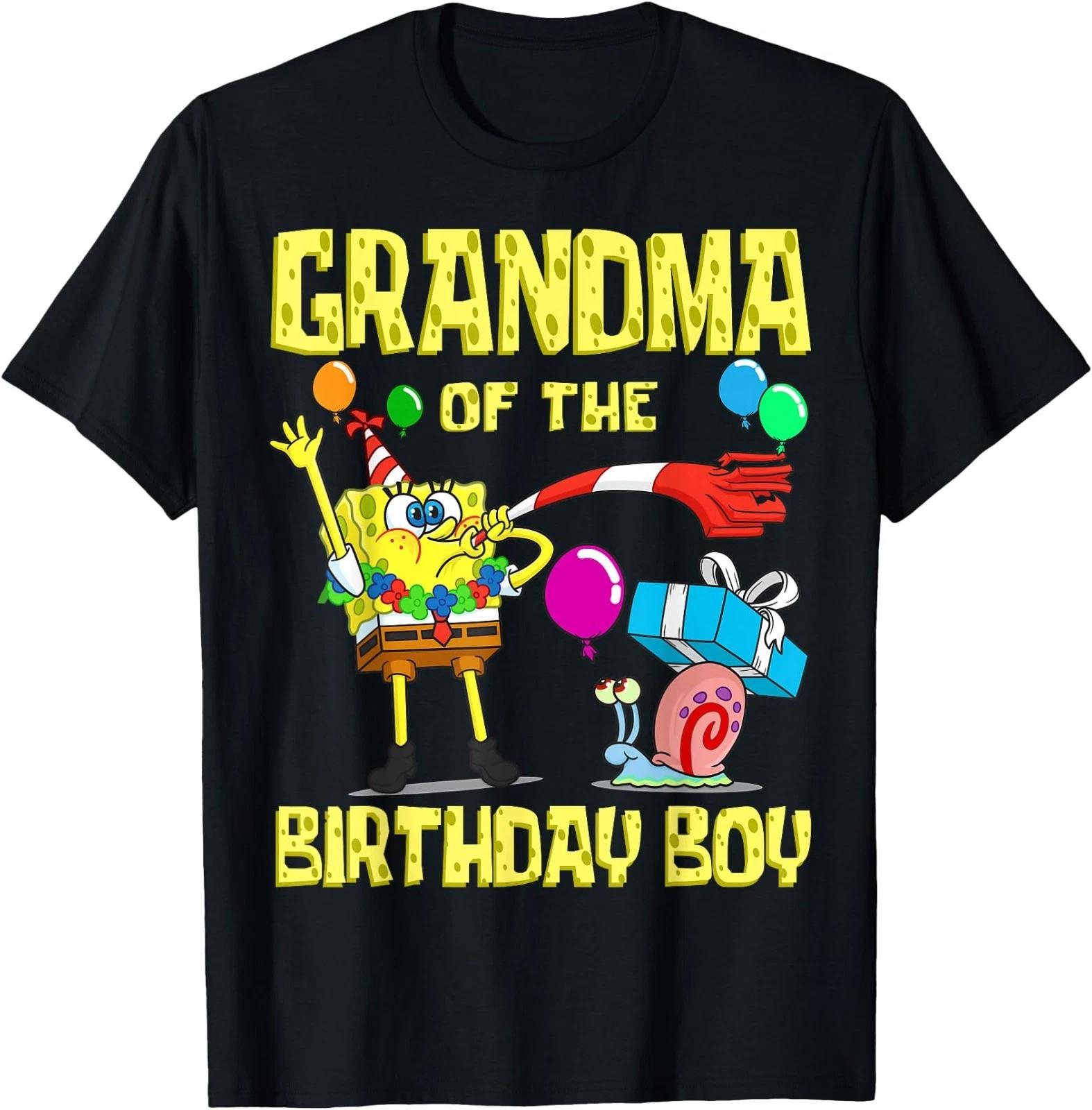 Spongebob Grandma of the Birthday Boy Theme Party T-Shirt XL
