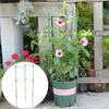 Plant Support Stand with Adjustable Rings Stable Construction Non-Fading Simple Installation Climbing Plants Stake Cage Frame