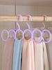 1pc-Plastic Solid Pants Hanger Multifunctional Hanger Pants Hanger Scarf Storage Hange