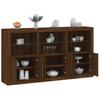VidaXL Buffet with LED Lights, Cabinet with Door, Storage Furniture, Living Room Entryway Organizer, 3209155