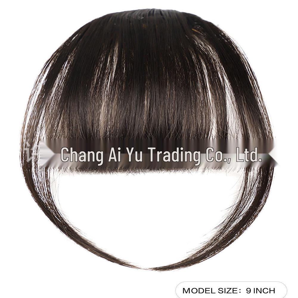 Bangs Cross-Border European & American Women's Natural Seamless Invisible Hair Extension Wig