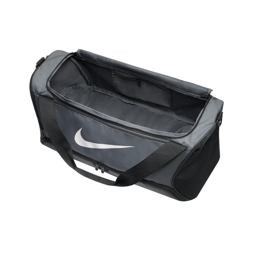Nike Brasilia 9.5 Training Duffel Medium 60L Bag Iron Grey/Black/White Unisex Streetwear DH7710-068