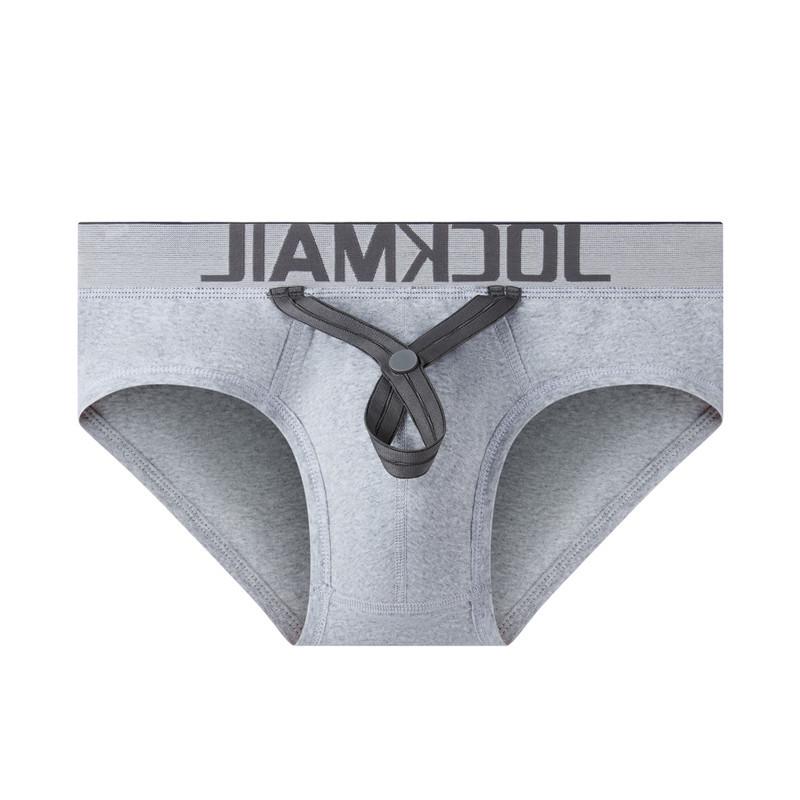 JOCKMAIL Men's Low Rise Combed Cotton Jockstrap Briefs with U-Pouch
