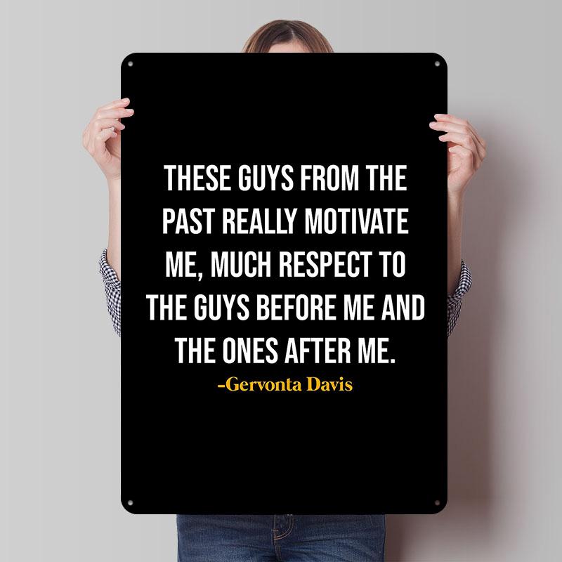 Gervonta Davis Boxer Metal Posters Custom Vintage Metal Signs Wall Art Tin Plaque for Man Cave Modern Home Decoration Ornaments