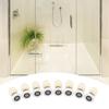 8pcs Brass ABS Sliding Glass Shower Door Rollers Runners Pulleys Bathroom Doors Hardware (27mm)