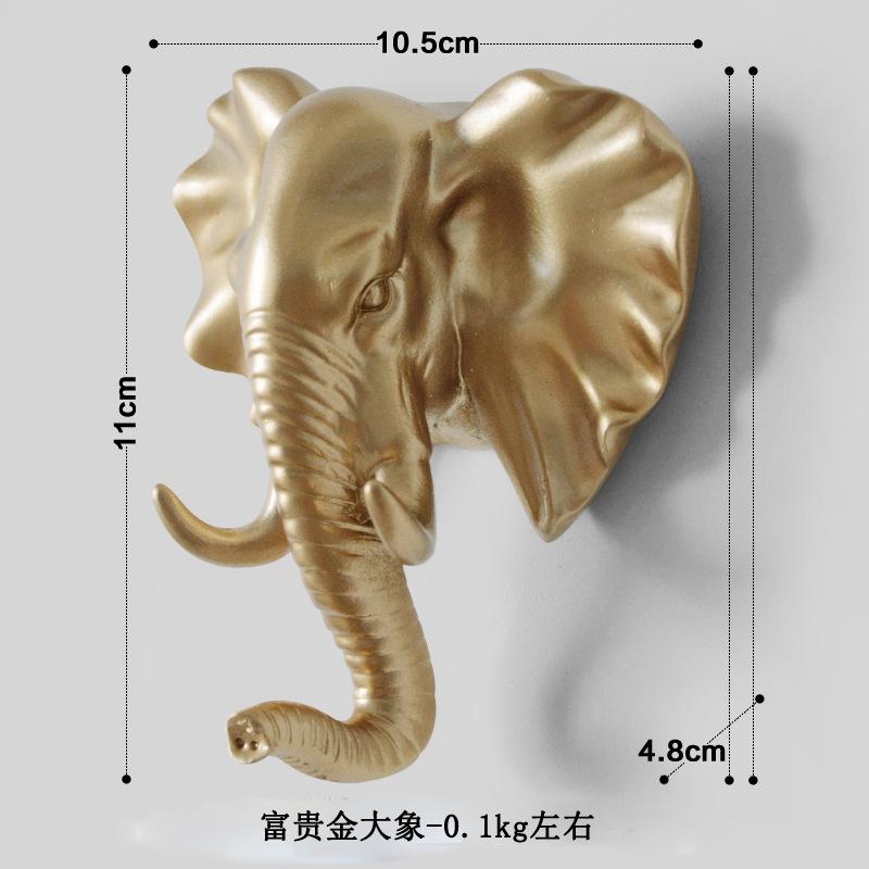 Wall Mounted Animal Head Rack Coat Cap Wall Hanger Horse Giraffe Elk Elephant Hook Decorative Room Decor Bathroom Accessory