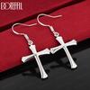 925 Sterling Silver Cross Pendant Earrings - Beautiful Gift Jewelry
