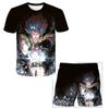 2025 Summer New Fashion Dragon Ball Tshirt Shorts 2 Piece Sets Kids Tracksuit Vegeta Clothes 3D Printed Dragon Ball T Shirts  Suit