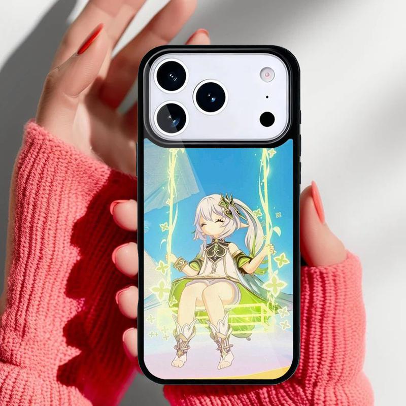 Nahida Genshin Impact Phone Case for iPhone 17 Air 16e 15 14 13 Pro Max Back Cover for 12 11 Pro Coque