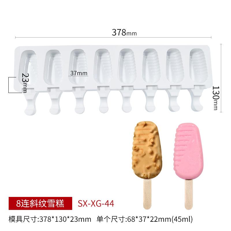 Reusable Silicone Ice Cream Molds DIY Fruit Popsicle Dessert Chocolate Cake Kids Craft Tool