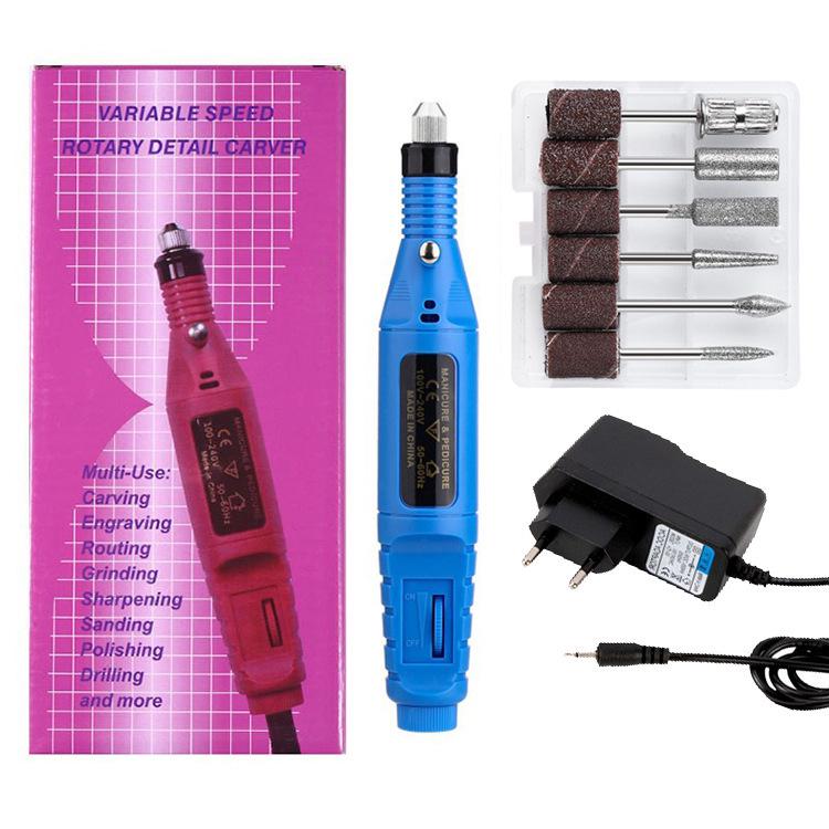Portable Electric Nail Grinder Set - Mini Manicure Tool Kit