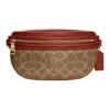 Klassische Monogramm Reißverschluss Beschichtetes Canvas und Kalbsleder Crossbody Hüfttasche Kleine Damen Taschen Braun CI184-B4NQ4