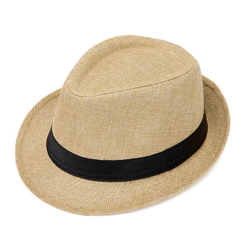 Chapeau Haut de Forme d'Extérieur pour Hommes, Pare-Soleil et Protection Solaire, Tendance Mode d'Été pour Femmes, Chapeaux de Paille Polyvalents, Chapeaux Jazz