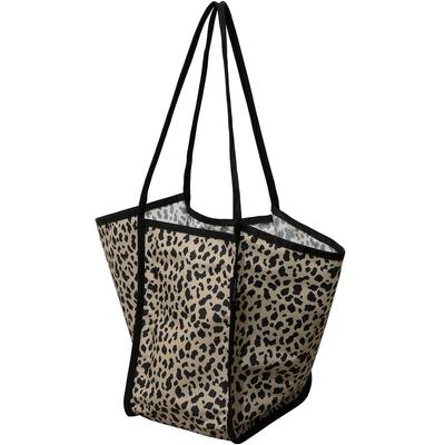 [highloop] High Roof Shopper Bag (M/L) Fabric Shopper Bag, Patterned Bag, Large Capacity, Travel Bag, Lightweight Shoulder Bag, Waterproof, Interior P