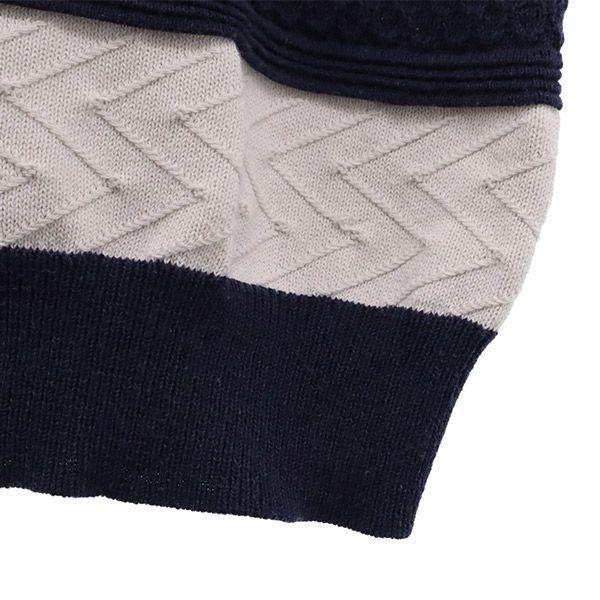 MACKINTOSH PHILOSOPHY Border Pattern Long Sleeve Sweater 38 Knit Women Used