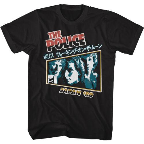 

The Police Japan 80 Black Adult Classic TShirt Unisex T-Shirt S