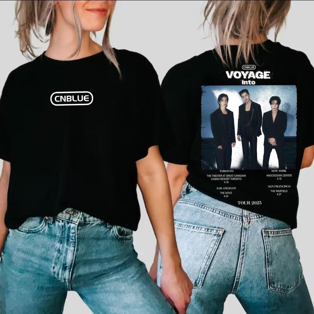 CNBLUE Voyage Into X Live Tour 2025 T-shirt CNBLUE CNBLUENITITY Shirt Cnblue M Unisex T-Shirt L