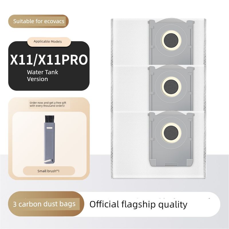 Suitable for Ecovacs X11 Sweeping Robot Accessories Pro Side Brush Roller Brush Filter Mop Dust Bag Cleaning Fluid Consumables