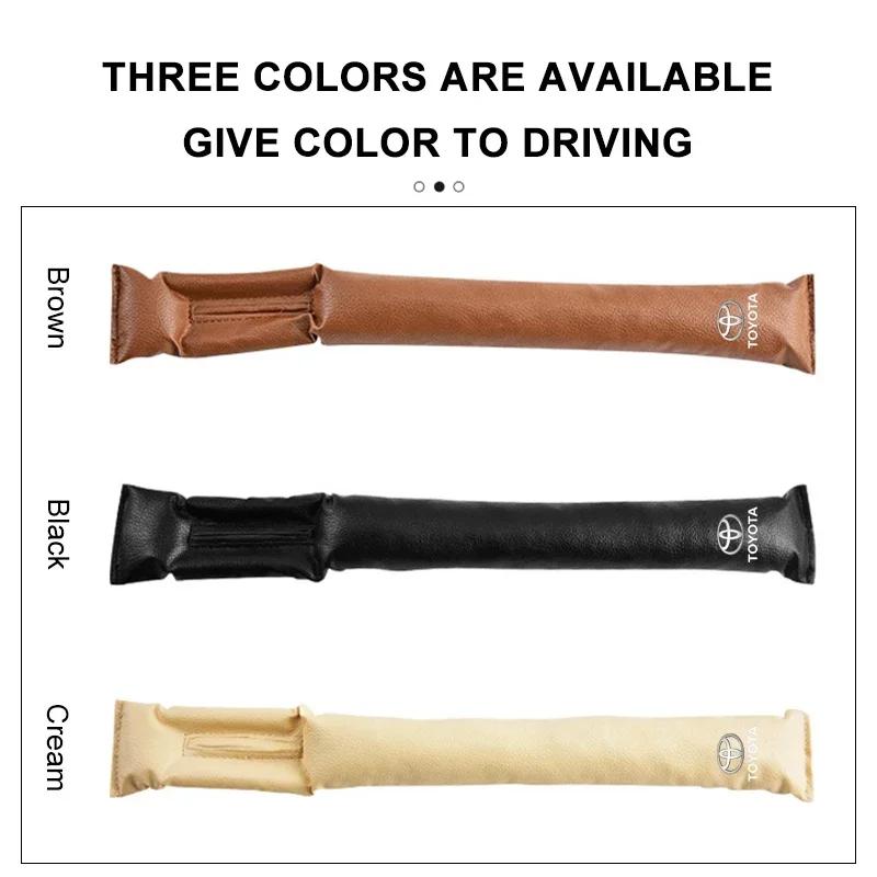 Car Seat Gap Filler Side Seam Plug Strip Leak-proof Filling Strip For Toyota Yaris Hilux Corolla Prius Avensis Emblem Auris Rav4