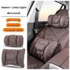 Universal Car Headrest & Lumbar Support Cushion for All Seasons - Fits Tesla & Mercedes