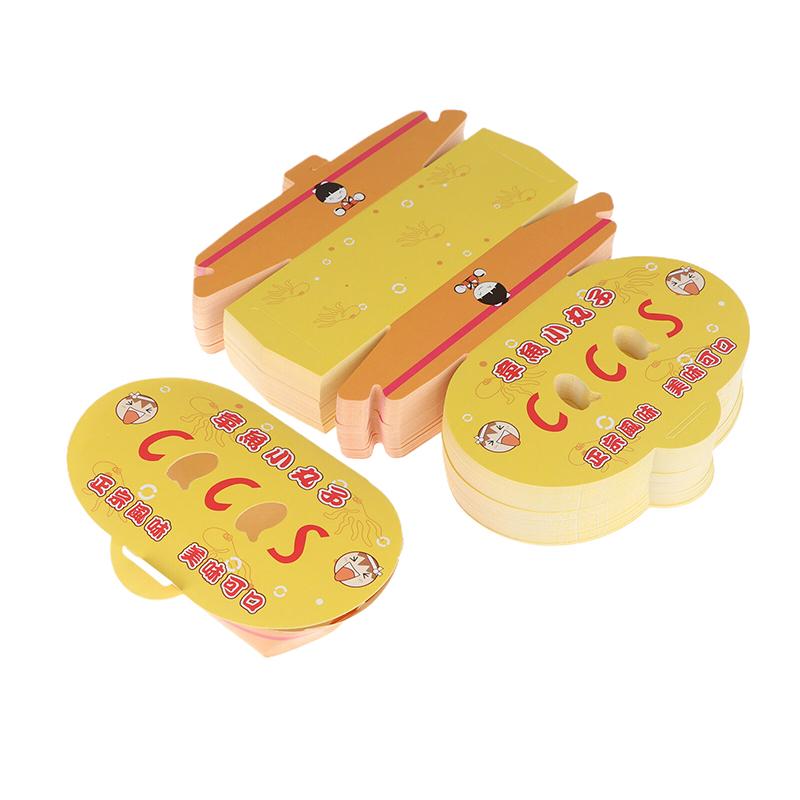 100Pcs Disposable Octopus Ball Packaging Box Japanese Street Food Takoyaki Takeaway Snack Fruit Box Packing Paper Container