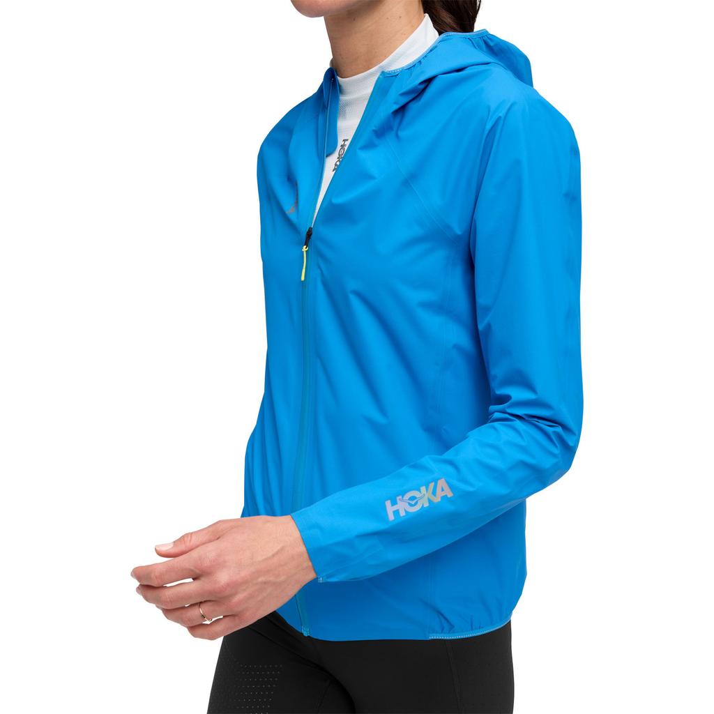 Hoka One One Logo Fitted Hooded Long Sleeve Jacket Women Jacket 1170891-HKB