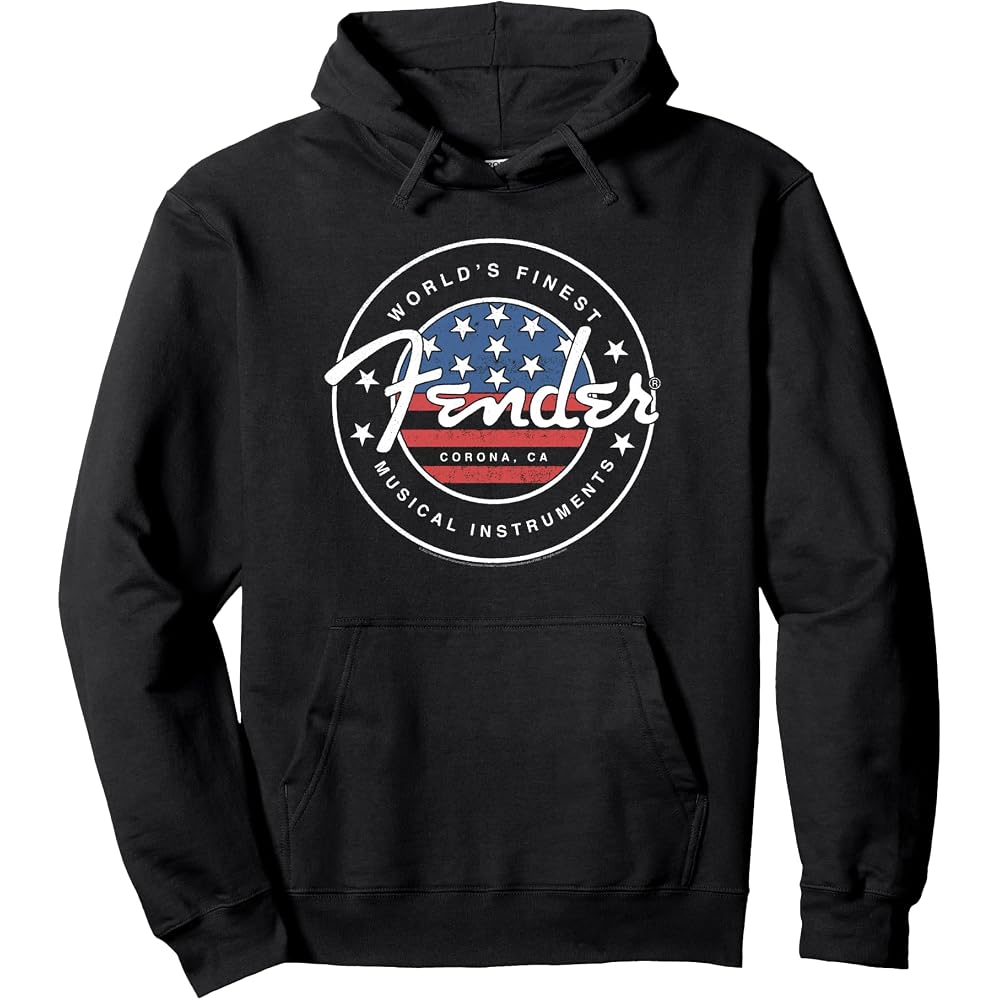 Fender American Flag Circle Stamp Logo Hoodie
