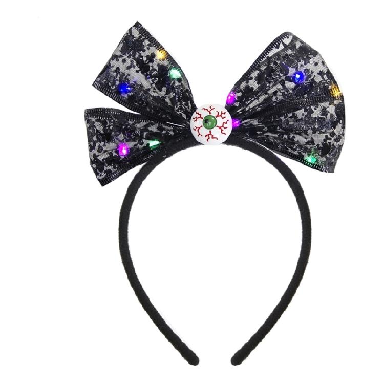 Teen Girl Photography Headbands Spooky Bowknot Shape Hairband Adult Headpiece Carnivals Party Role Play Costume Tool