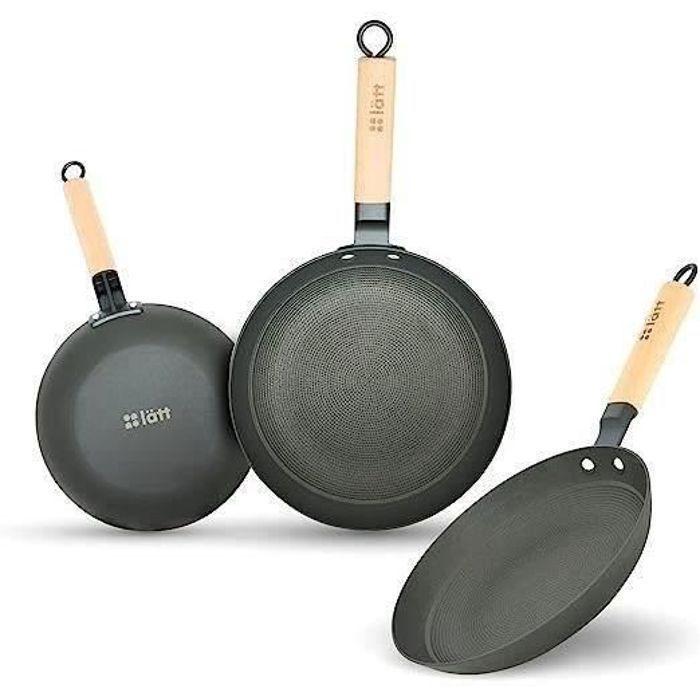 Poêle À Frire En Fonte - Natural - 28 Cm - Anti-adhésif - PFOA Free - Induction