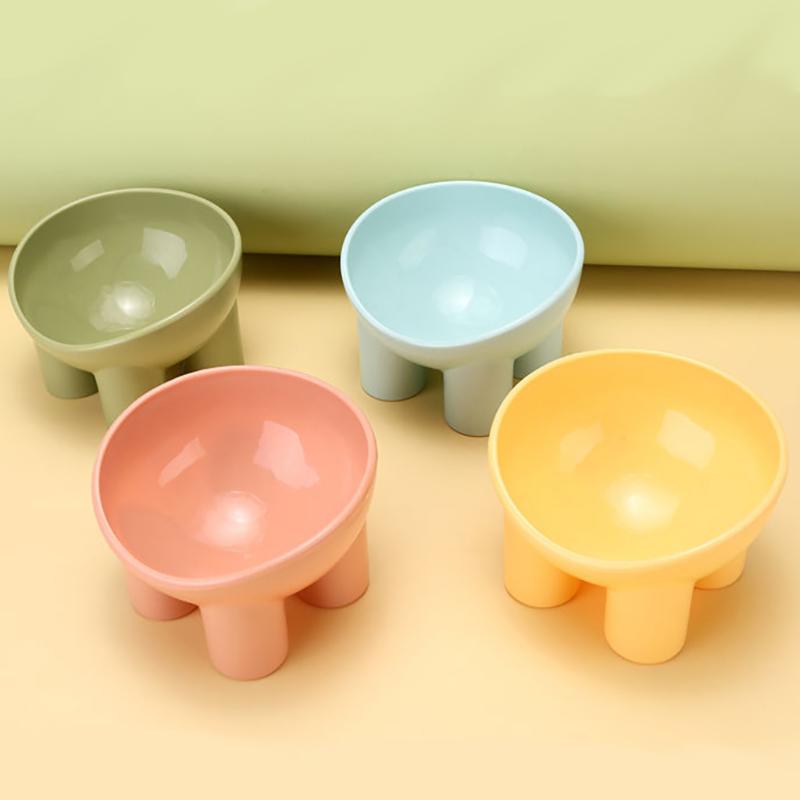 Pet High-legged Neck Protector Cat Bowl Water Bowl Pet Feeding Bowl Puppy Cat Food Bowl Inclined Pet Bowl Cat Supplies