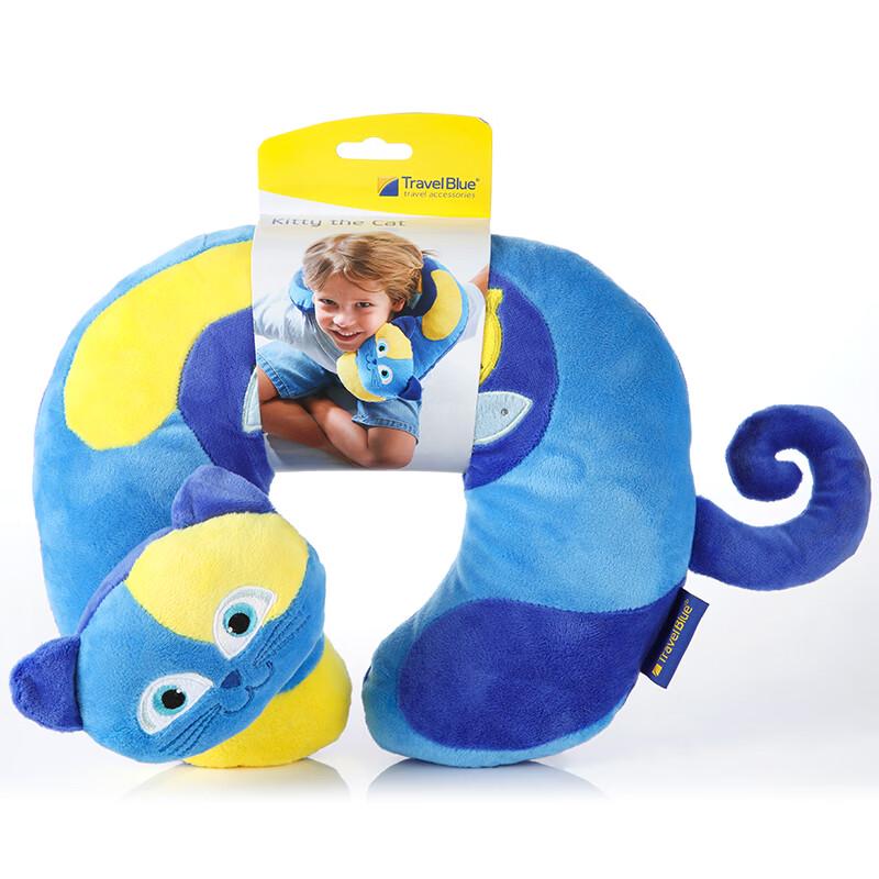 TRAVEL BLUE Kitty Cat Kids U-shaped Travel Pillow