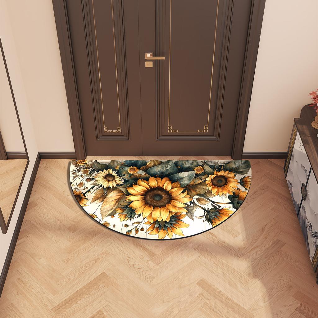 Vintage Retro Bathroom Bath Mats Super Absorbent Foot Mat Non-Slip Quick Dry Shower Toilet Pad Doormat Washable