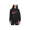 Nike Club Fleece Letter Logo Print Long Sleeve Fleece Hoodie Men Hoodies Black FN3105-010