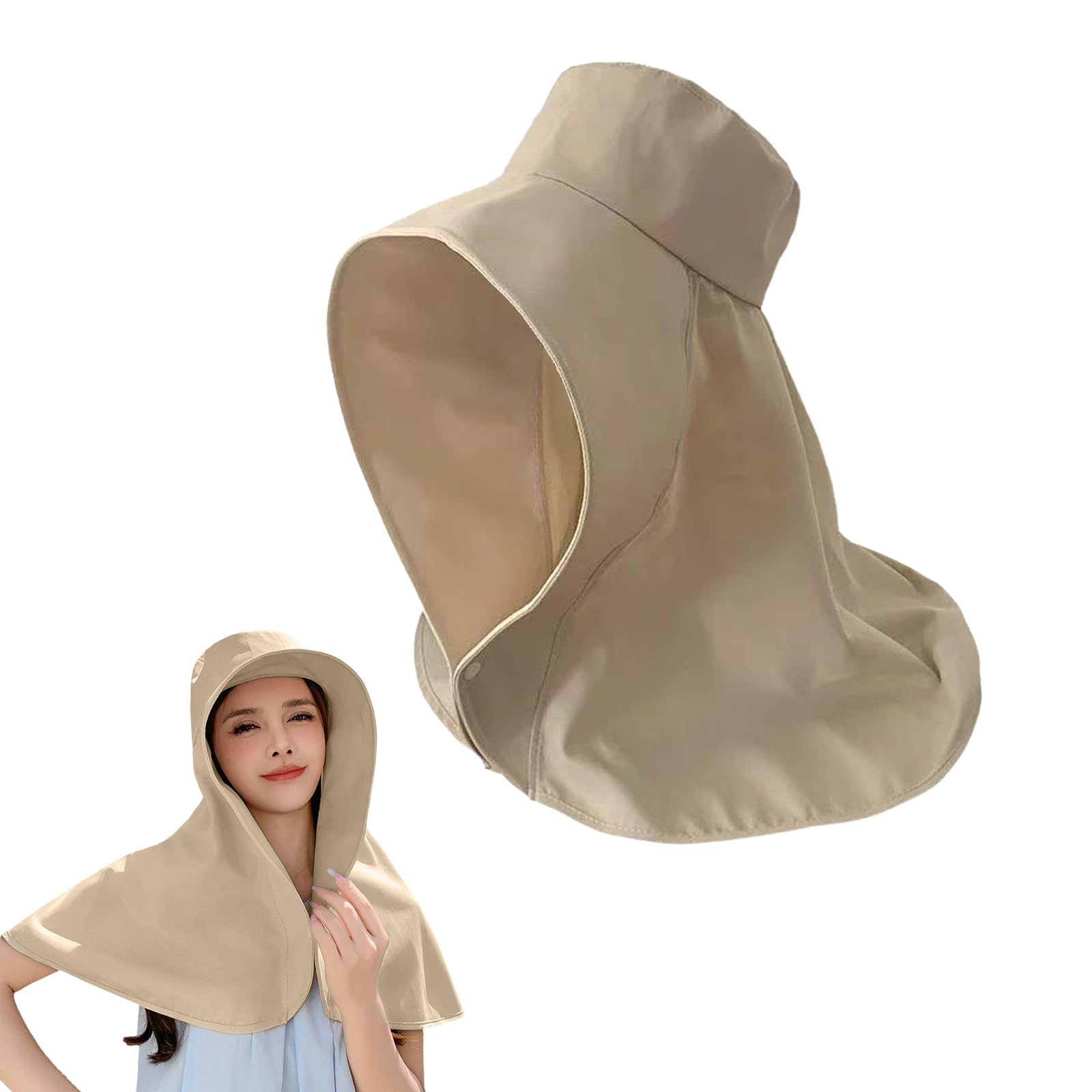 

Шляпа с защитой от УФ-лучей для шляпы от солнца Широкие поля Солнце УФ Делает ваше лицо выглядящим легко для уличной моды [aninako] Женщины, [Новейшие поля, Цельный шарф, Защита,