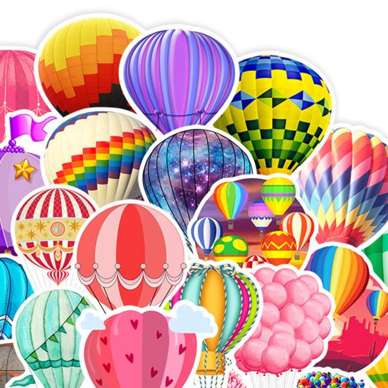 50Pcs/Set Graffiti Sticker Waterproof Phone Mark Left Air Tear-Resistant Hot Self-Adhesive Balloon Cartoon Case Handbook Decal