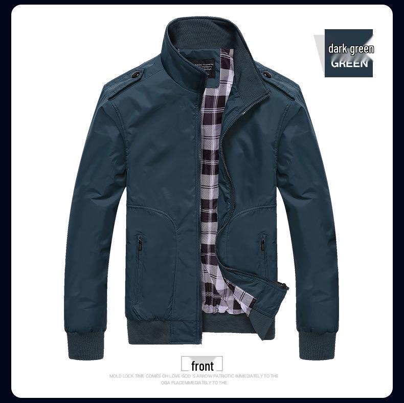 2022 Herren Casual Übergröße Frühlingsjacke für reife Erwachsene – Europäische Passform