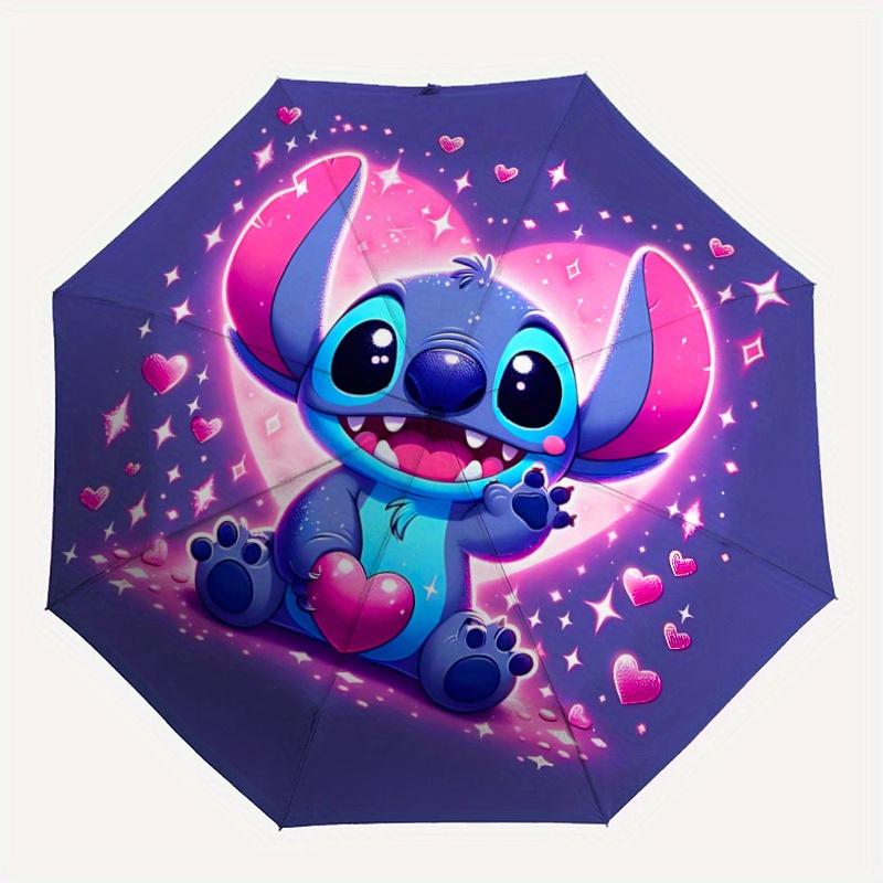 

1pc Stitch Automatic Umbrella | Portable Foldable 8-Rib Manual Open, Casual Accessory, Durable Canopy yy250823060
