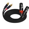 Double To Double Sound Cable 1m Professional Balanced Indication Transmission Gold Veneered Couplings For Studio Media Room