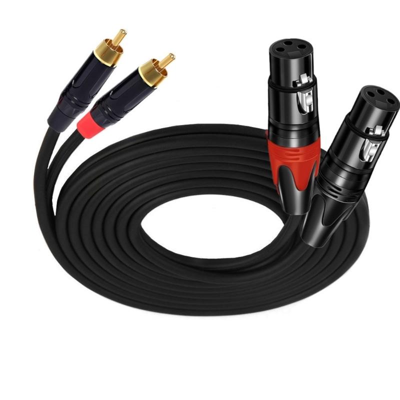 Double To Double Sound Cable 1m Professional Balanced Indication Transmission Gold Veneered Couplings For Studio Media Room