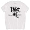 Pierce the Veil TShirt American Posthardcore Band Black and White Tee Cotton Tshirt Unisex Summer Size