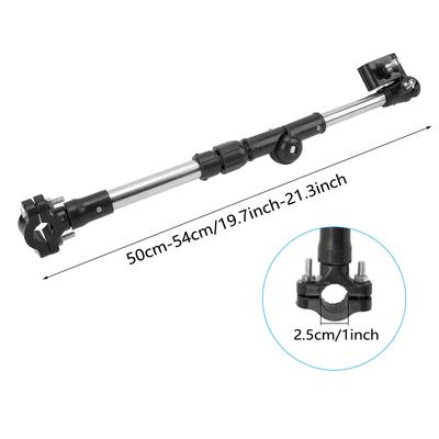 Bicycle Umbrella Holder with 180° Adjustable Connector Versatile Handlebar Umbrella Stand for Bicycles Strollers & Wheelchairs