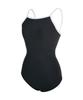 Lenomasuyeongbog Women'S Two-Way One-Piece Swimsuit Black Rn-Ls2G517-Bk