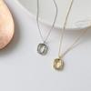 Bojiaxing S925 Sterling Silver Irregular Circle Necklace - Women's Light Luxury Geometric Pendant with a Touch of Personality