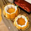 Pumpkin Cat Bed 16.5/19.7 In Soft Fleece Pet Mat Warm Dog Bed Four Seasons Universal Pet Bed Autumn Winter Mattress Anti-Slip Bottom