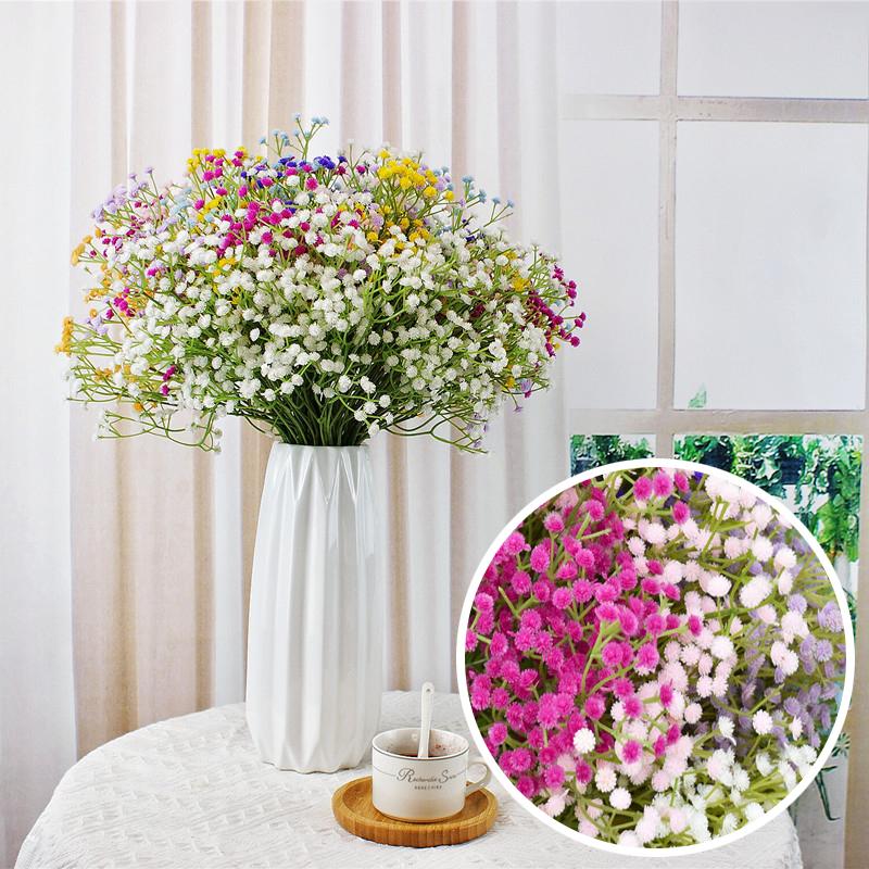 10pcs 55cm 108 Head Full Sky Star Simulation Flowers Plastic Flowers Home Decoration Flower Hand-Held flowers Fake Flowers